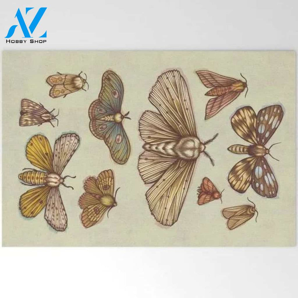 Herd of Butterfly Insect Doormat Indoor and Outdoor Doormat Entrance Rug Sweet Home Decor Housewarming Gift Gift for Butterfly Lovers Insect Lovers Gift Idea