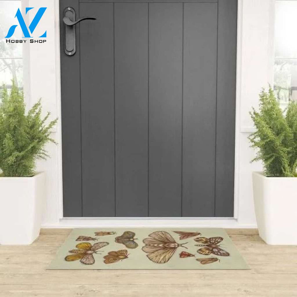 Herd of Butterfly Insect Doormat Indoor and Outdoor Doormat Entrance Rug Sweet Home Decor Housewarming Gift Gift for Butterfly Lovers Insect Lovers Gift Idea