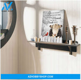 Ohcanvas Hereford Cow and Cardinal Canvas The Moments That Take Our Breath Away Wall Art Decor