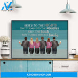 Here's To The Nights - Personalized Poster - Birthday Gift For Friends