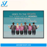 Here's To The Nights - Personalized Poster - Birthday Gift For Friends