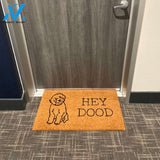 Hey Dood Funny Dog Doormat | Golden Doodle Welcome Mat | Gift for Dog Lover | Birthday Gift | Housewarming Gift | Goldendoodle Gift DoorMat All Over Printed(6228)