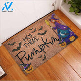 Hey There Pumpkin - Witch Coir Pattern Print Doormat