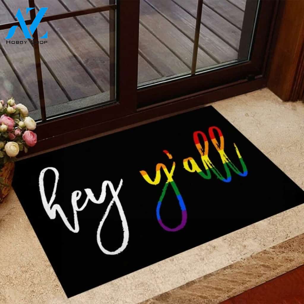 Hey Y'all LGBT Support Doormat