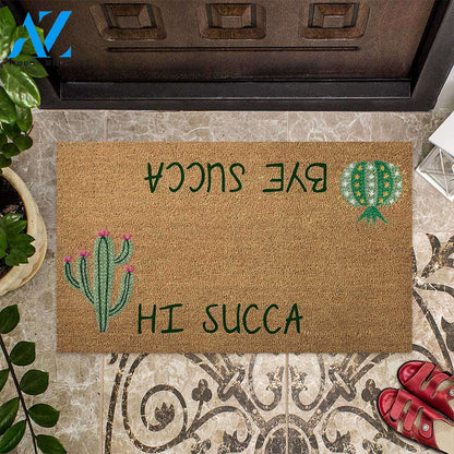 Hi Succa Bye Succa Funny Indoor And Outdoor Doormat Warm House Gift Welcome Mat Gift For Succa Lovers