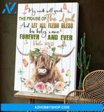 Highland Cow My Mouth Will Speak Canvas Wall Art, Wall Decor Visual Art