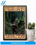 Hiking I'm Seriously Impressed I Am Still Alive Vertical Canvas Wall Art, Wall Decor Visual Art