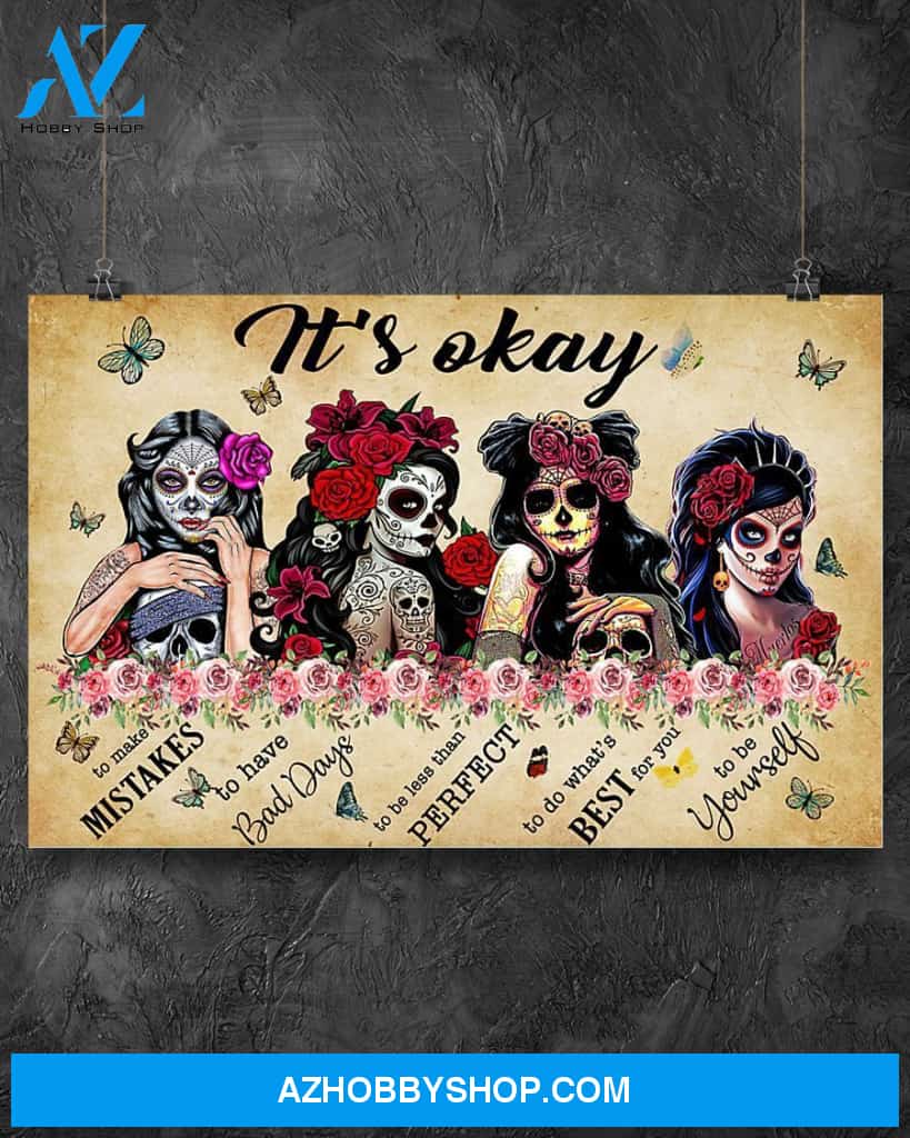 Hippie Canvas, Gift For Hippie, It'S Okay To Make Mistakes Canvas