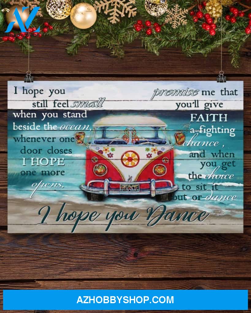 Hippie I Hope You Dance Canvas Wall Art, Wall Decor Visual Art