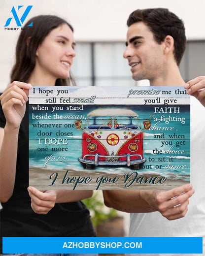 Hippie I Hope You Dance Canvas Wall Art, Wall Decor Visual Art