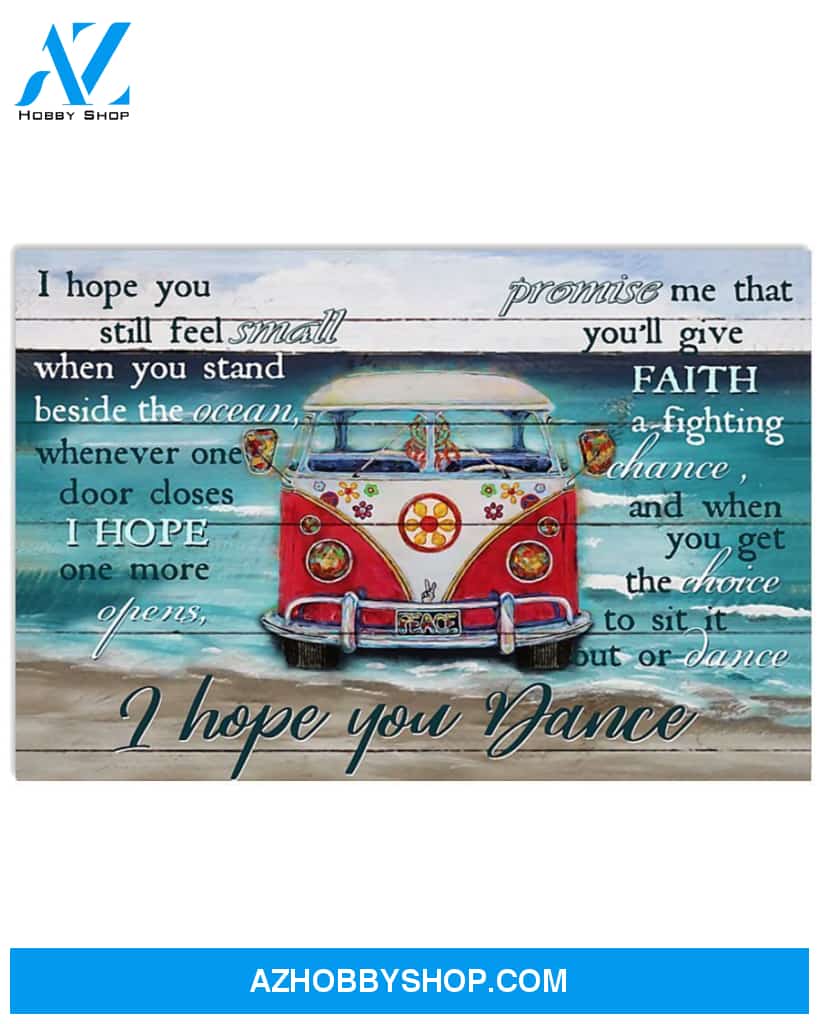 Hippie I Hope You Dance Canvas Wall Art, Wall Decor Visual Art