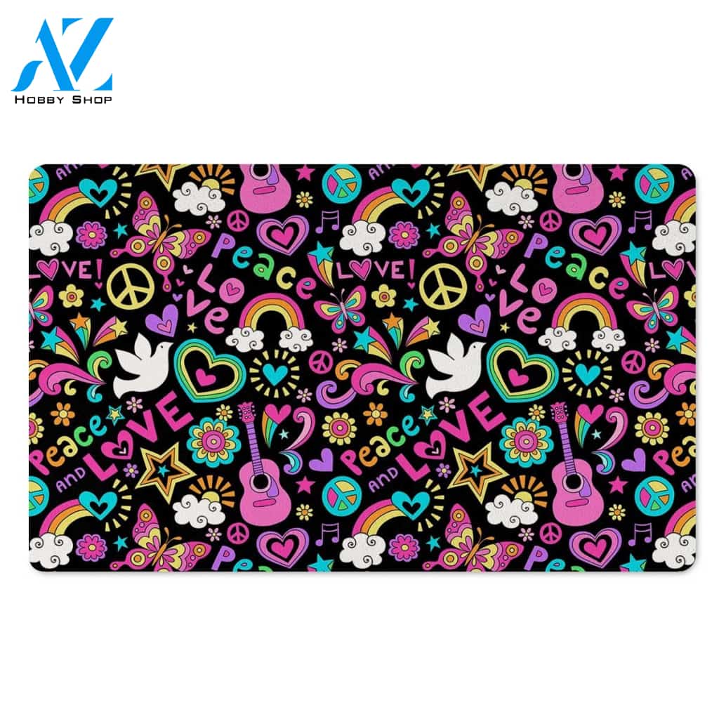 Hippie Retro Door Mat