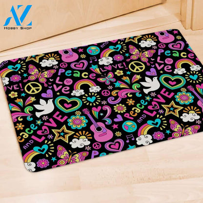 Hippie Retro Door Mat