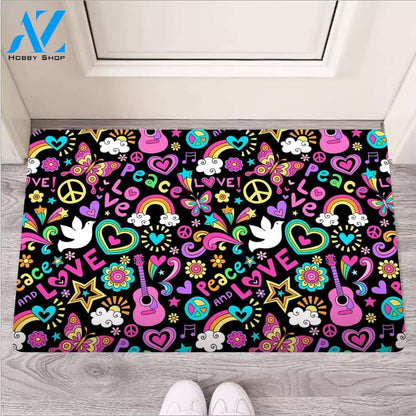 Hippie Retro Door Mat