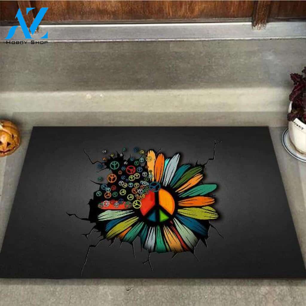 Hippie soul Hippie Cracking Doormat | Welcome Mat | House Warming Gift
