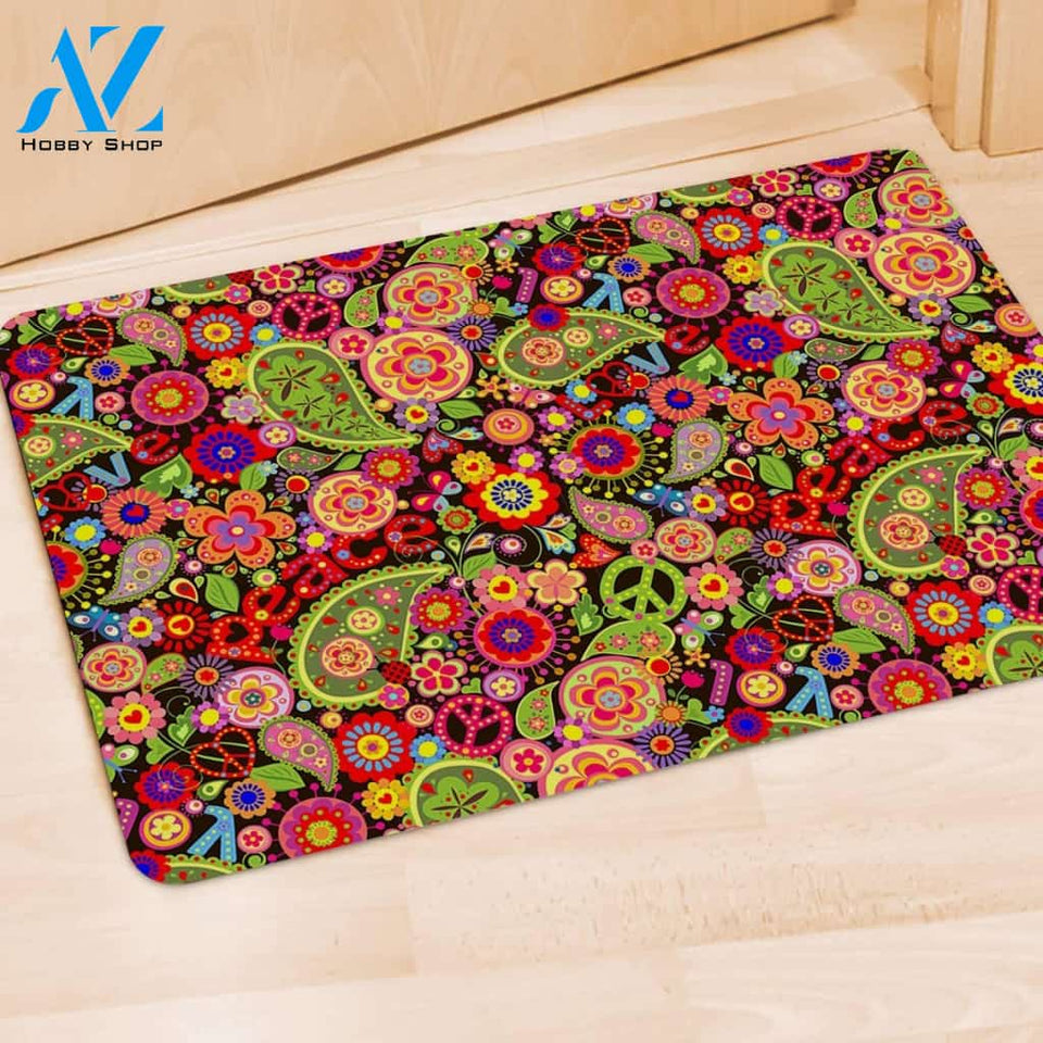 Hippie Trippy Door Mat