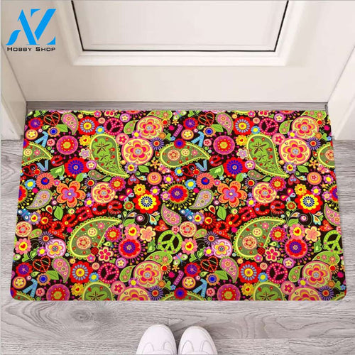 Hippie Trippy Door Mat