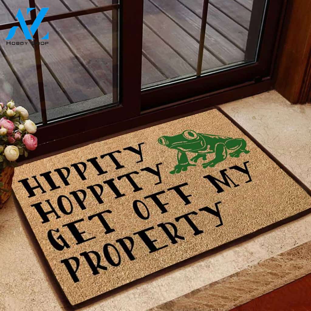 Hippity Hoppity Halloween Doormat | Colorful | Size 8x27'' 24x36''