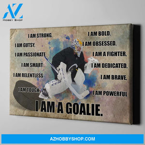 Hockey Goalie Custom canvas prints With Your Photo