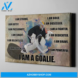 Hockey Goalie Custom canvas prints With Your Photo