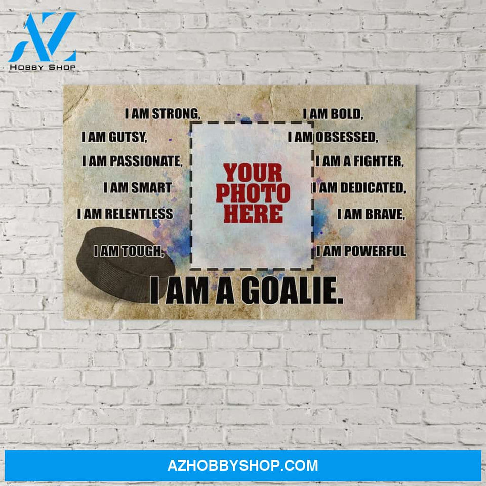 Hockey Goalie Custom canvas prints With Your Photo