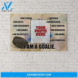 Hockey Goalie Custom canvas prints With Your Photo