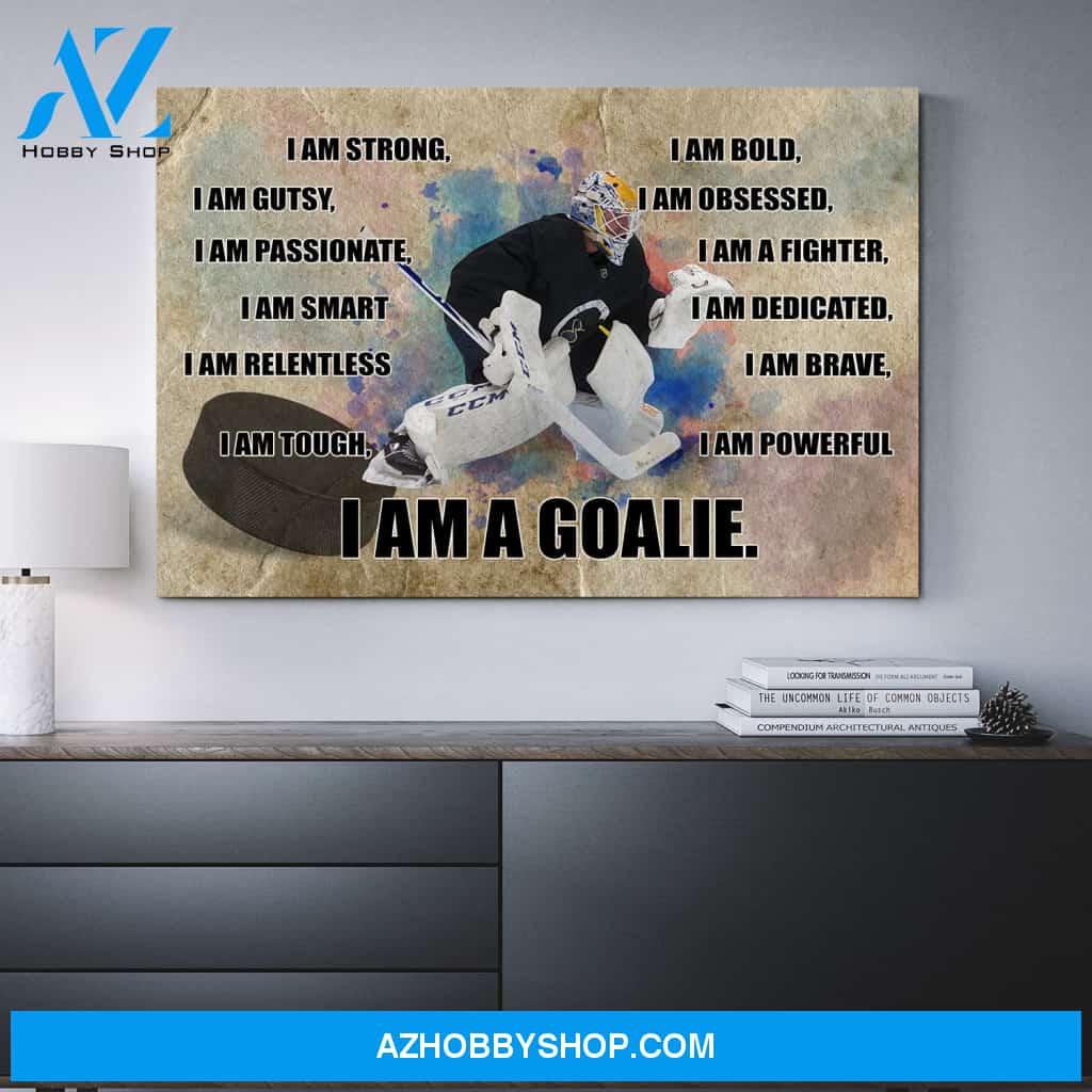 Hockey Goalie Custom canvas prints With Your Photo