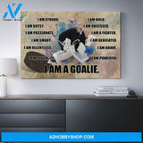 Hockey Goalie Custom canvas prints With Your Photo