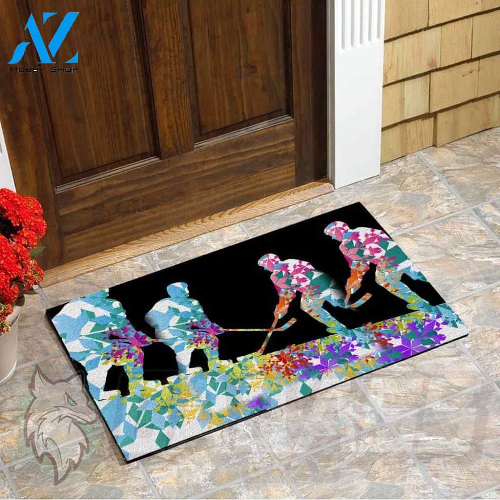Hockey Puzzle Pieces Doormat | Welcome Mat | House Warming Gift