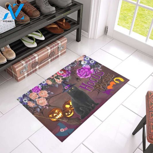 Hocus Pocus Halloween Cat Doormat Welcome Mat Housewarming Gift Home Decor Funny Doormat Gift For Friend Gift For Cat Lovers Halloween Day Gift