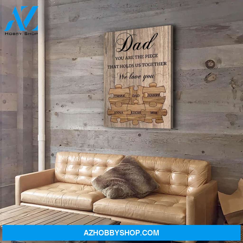 Hold Us Together - Personalized Custom Name Canvas