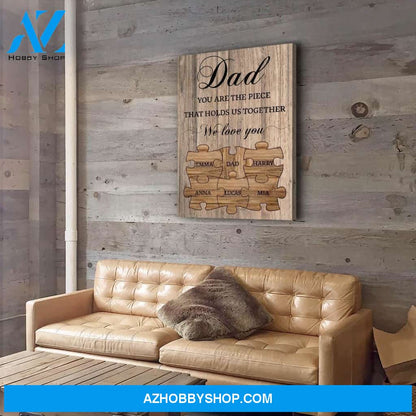 Hold Us Together - Personalized Custom Name Canvas