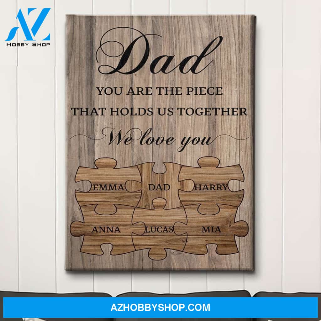Hold Us Together - Personalized Custom Name Canvas