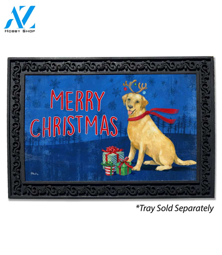 Holiday Golden Dog Doormat - 18" x 30"