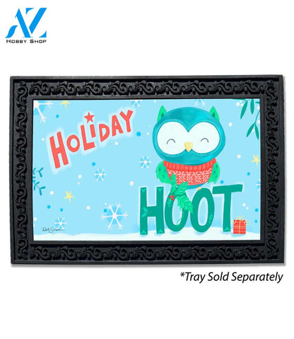 Holiday Hoot Doormat - 18" x 30"