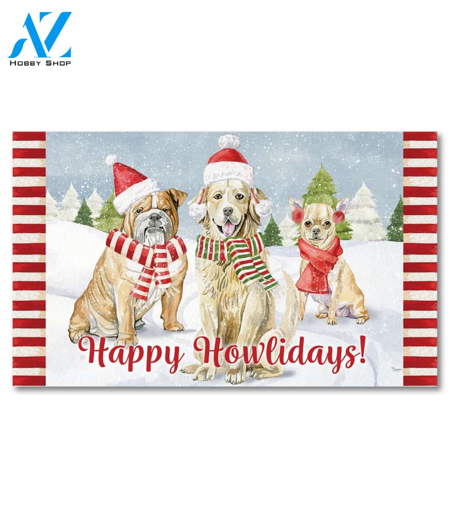 Holiday Howlers Doormat - 18" x 30"