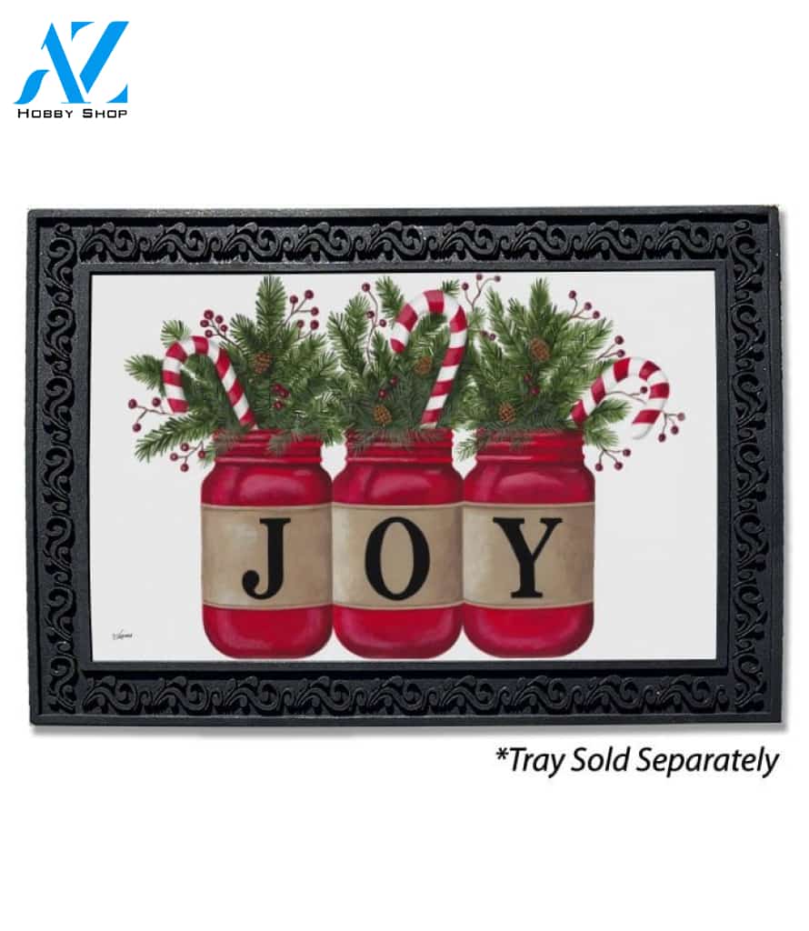 Holiday Joy Mason Jars Doormat - 18" x 30"