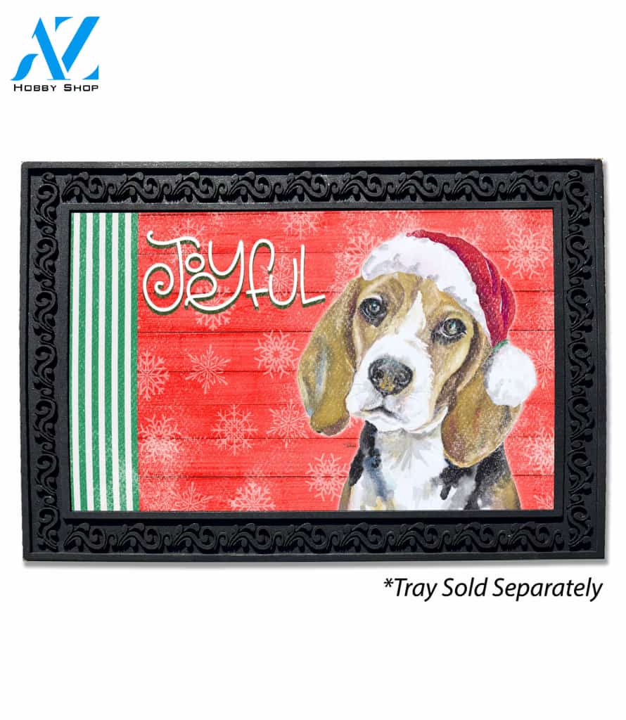 Holiday Pups Joyful Beagle Doormat - 18" x 30"