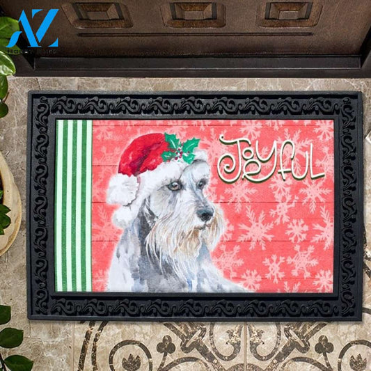 Holiday Pups Joyful Schnauzer Doormat - 18" x 30"
