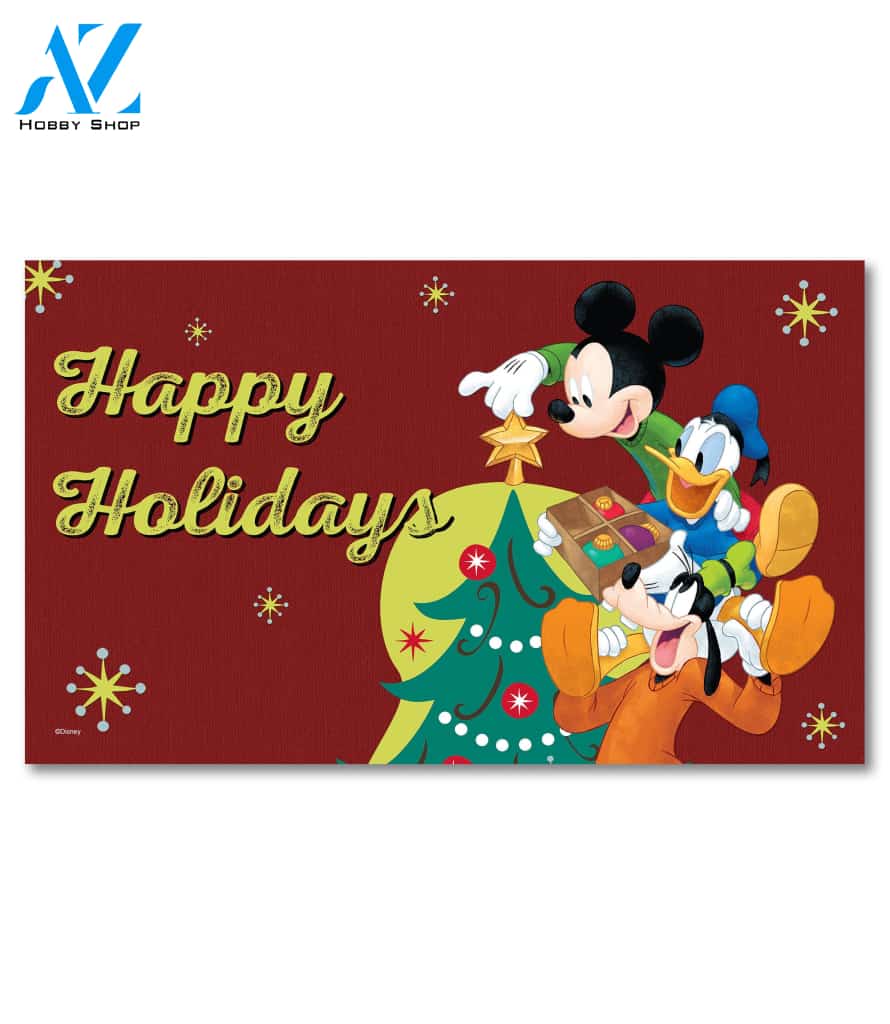 Holidays are a Time for Friends Doormat - 18" x 30"