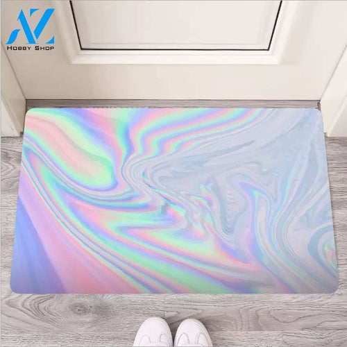 Holographic Abstract Door Mat