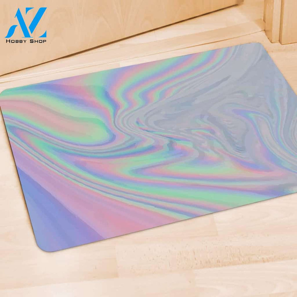 Holographic Abstract Door Mat