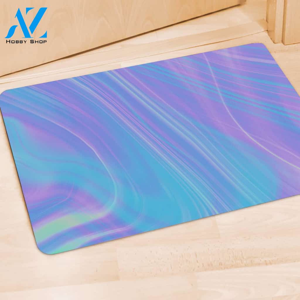 Holographic Print Door Mat