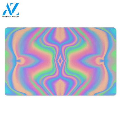 Holographic Trippy Door Mat