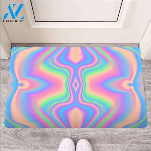 Holographic Trippy Door Mat
