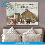 Home Cow Canvas Wall Art, Wall Decor Visual Art Decor, Great Gift for Cows Lovers Canvas
