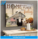 Home Cow Wall Art Canvas