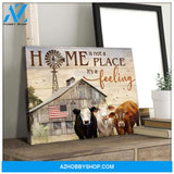 Home Cow Wall Art Canvas