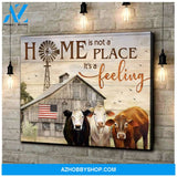 Home Cow Wall Art Canvas