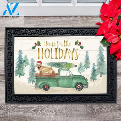 Home for the Holidays Truck Doormat - 18" x 30"